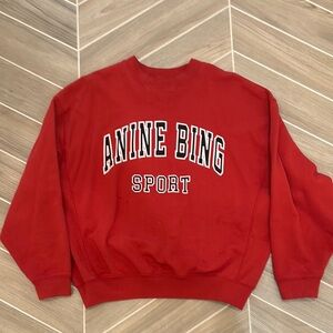 Anine Bing Sport Red Womens Sweatershirt